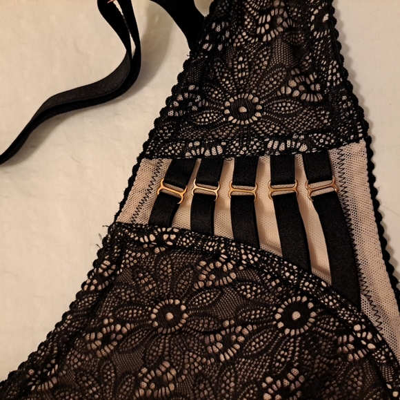 VICTORIA'S SECRET VERY SEXY UNLINED PLUNGE BRA WOMENS SIZE 36 DDD BLACK EUC - Picture 6 of 8